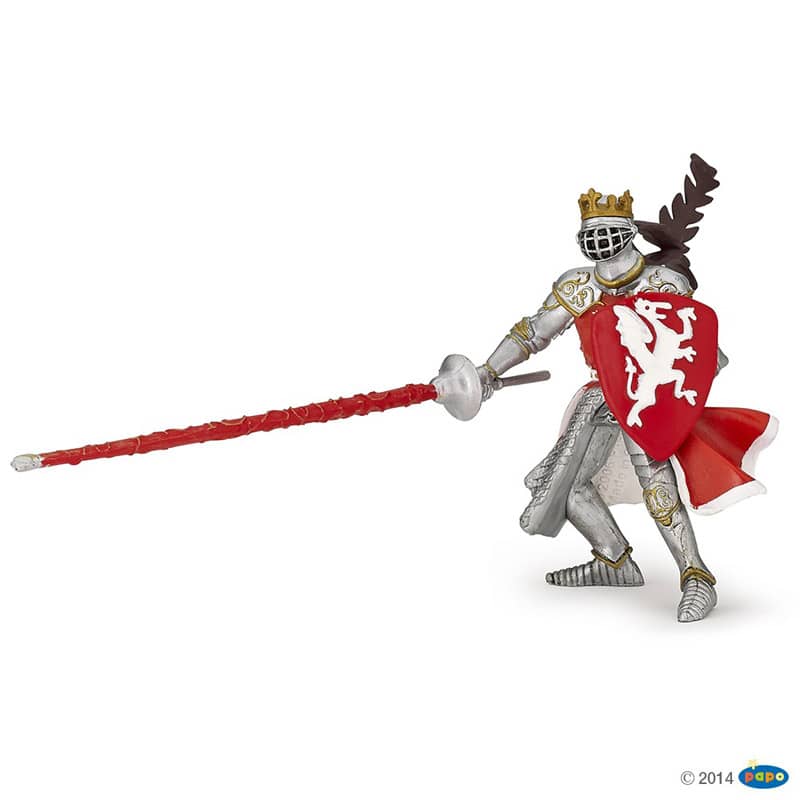 Figurine roi au dragon rouge Papo