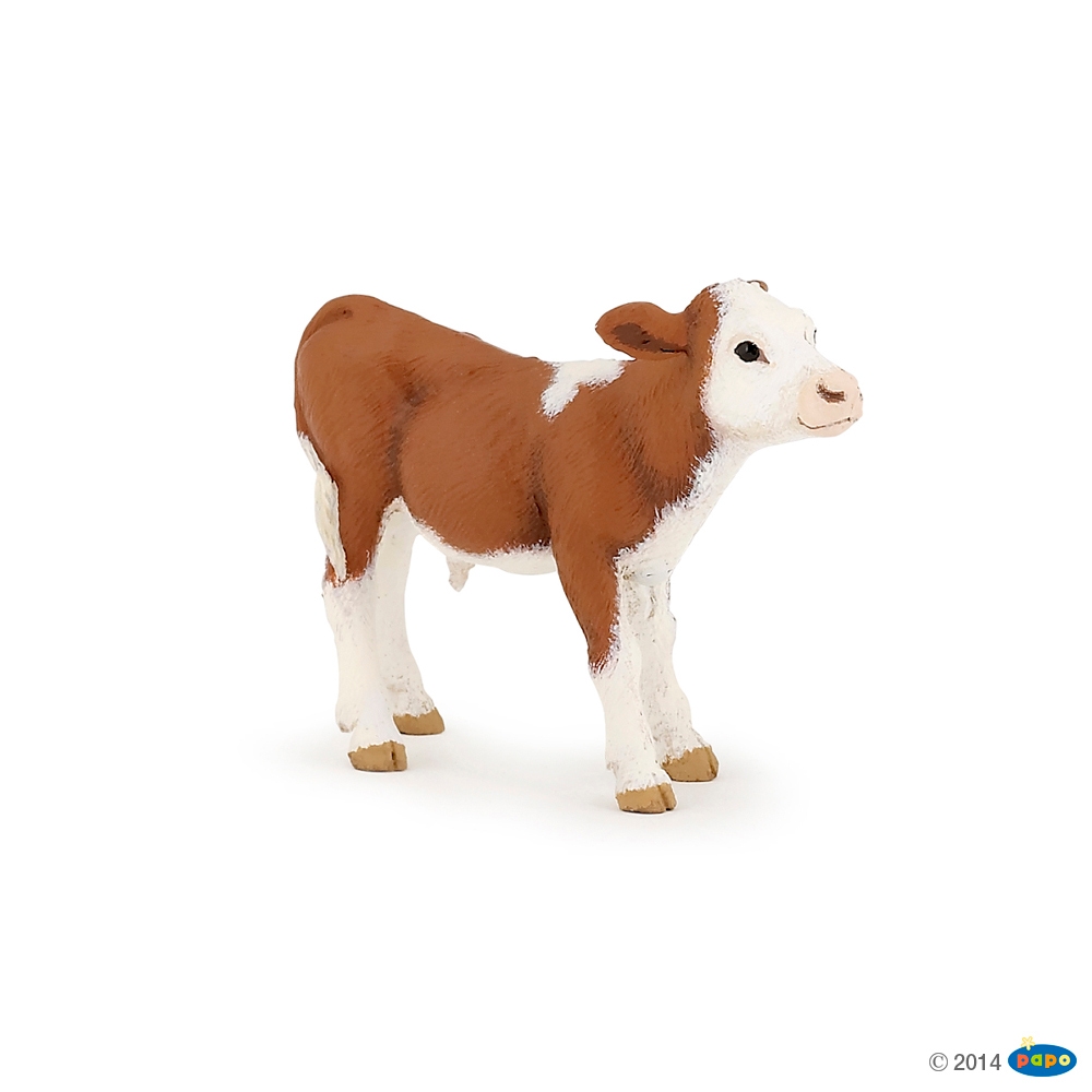 Figurine Veau simmental Papo