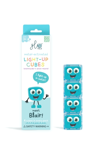 Cubes lumineux bleus Blair Glo Pals