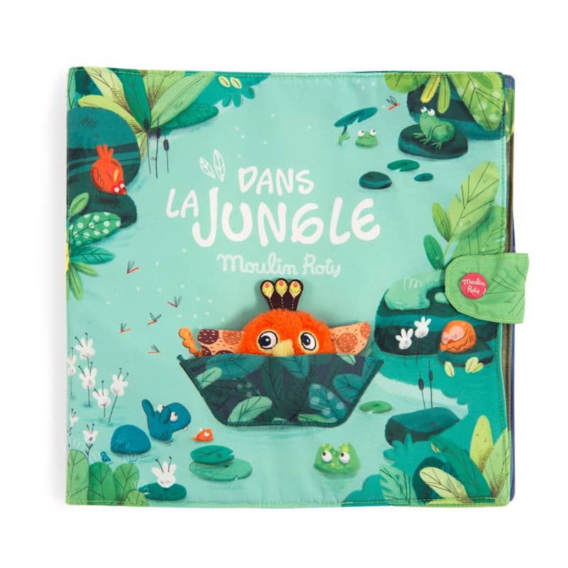 Grand livre tissu d'activites Dans la jungle Moulin Roty