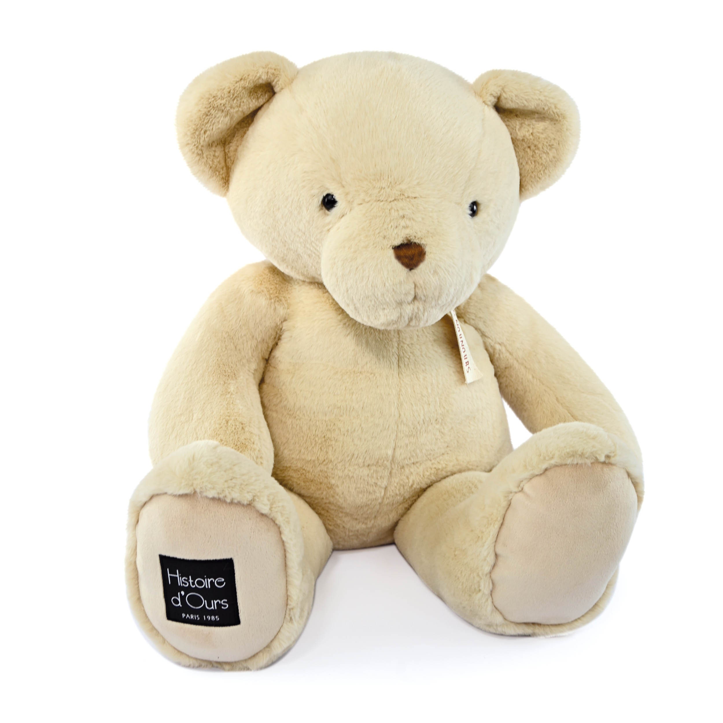 Grande peluche Ours vanille 75 cm Histoire d'Ours