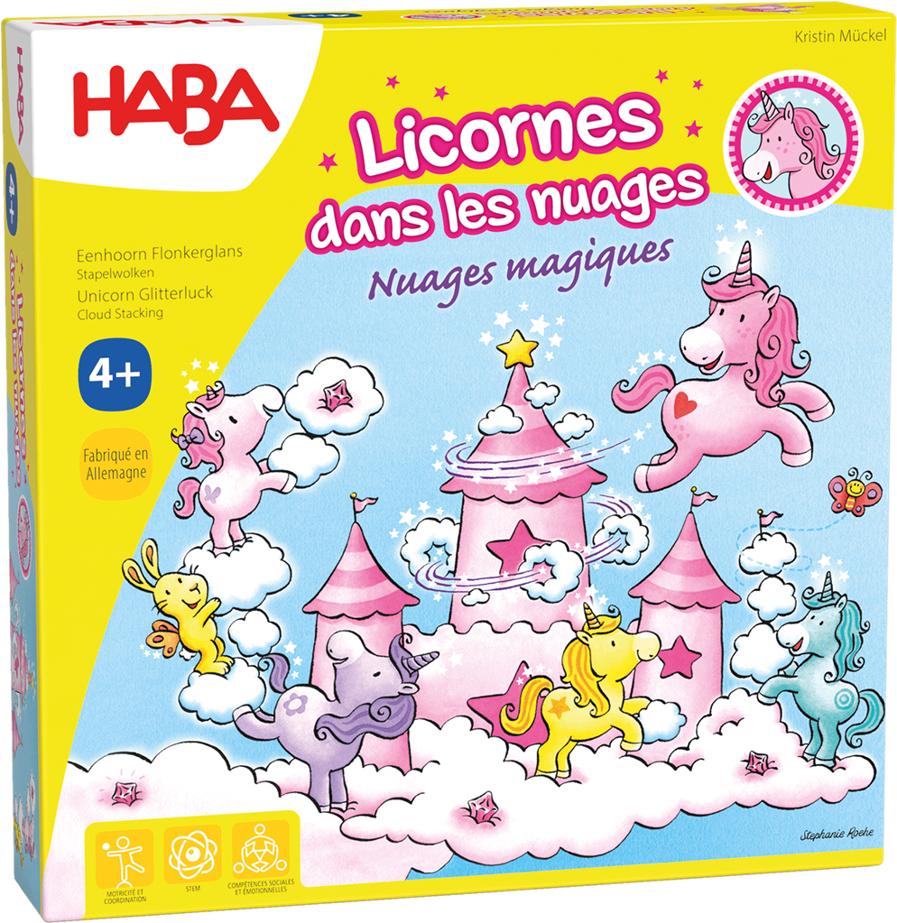 Licornes dans les nuages : nuages magiques Haba