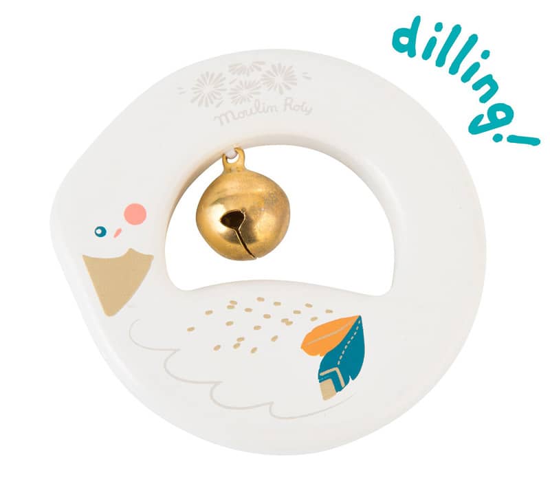 Hochet bois oie Le voyage d'Olga Moulin Roty