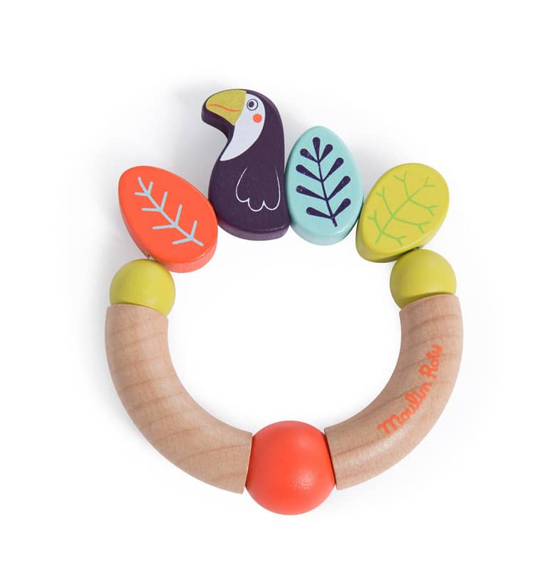 Hochet bois Pakou Dans la jungle Moulin Roty