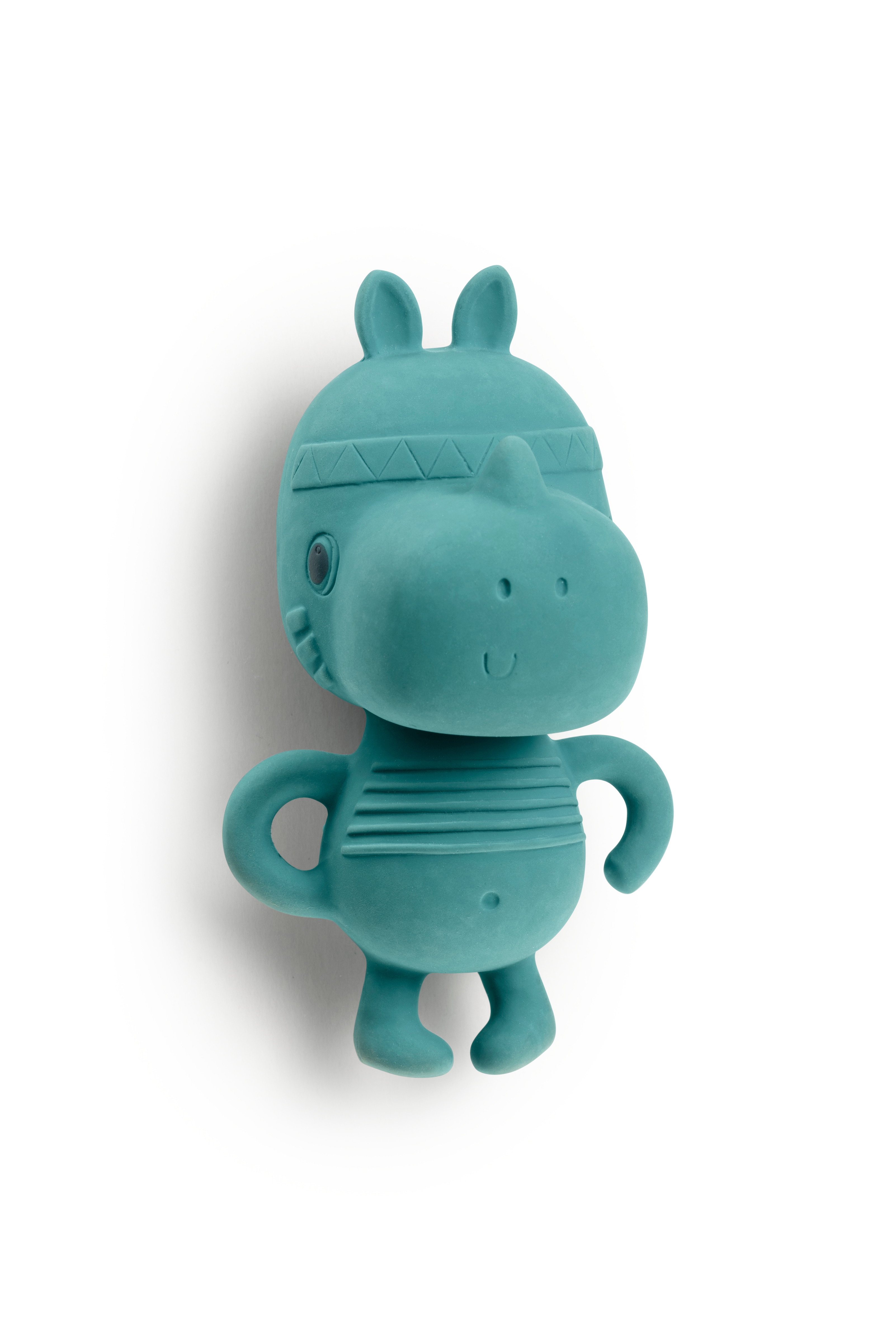 Hochet en caoutchouc naturel Marius le rhino Lilliputiens