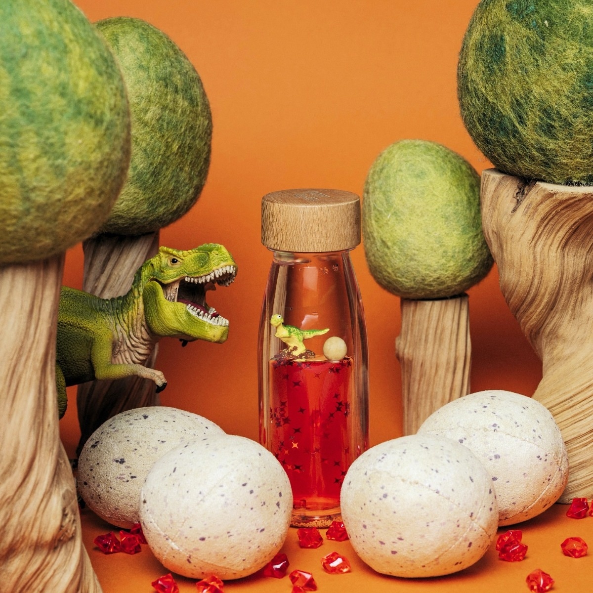 Bouteille sensorielle Move T-rex Petit Boum