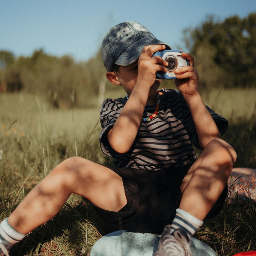 Appareil photo et video enfant waterproof bleu Kidywolf