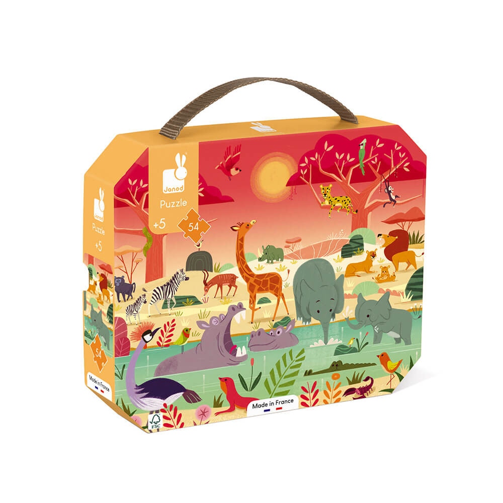Puzzle La réserve animalière 54 pcs Janod