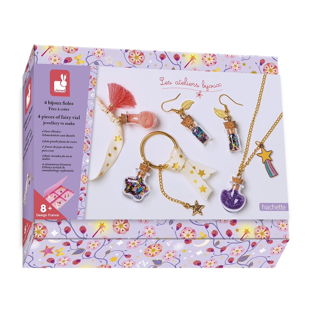 4 Bijoux fioles de Fées à créer Janod
