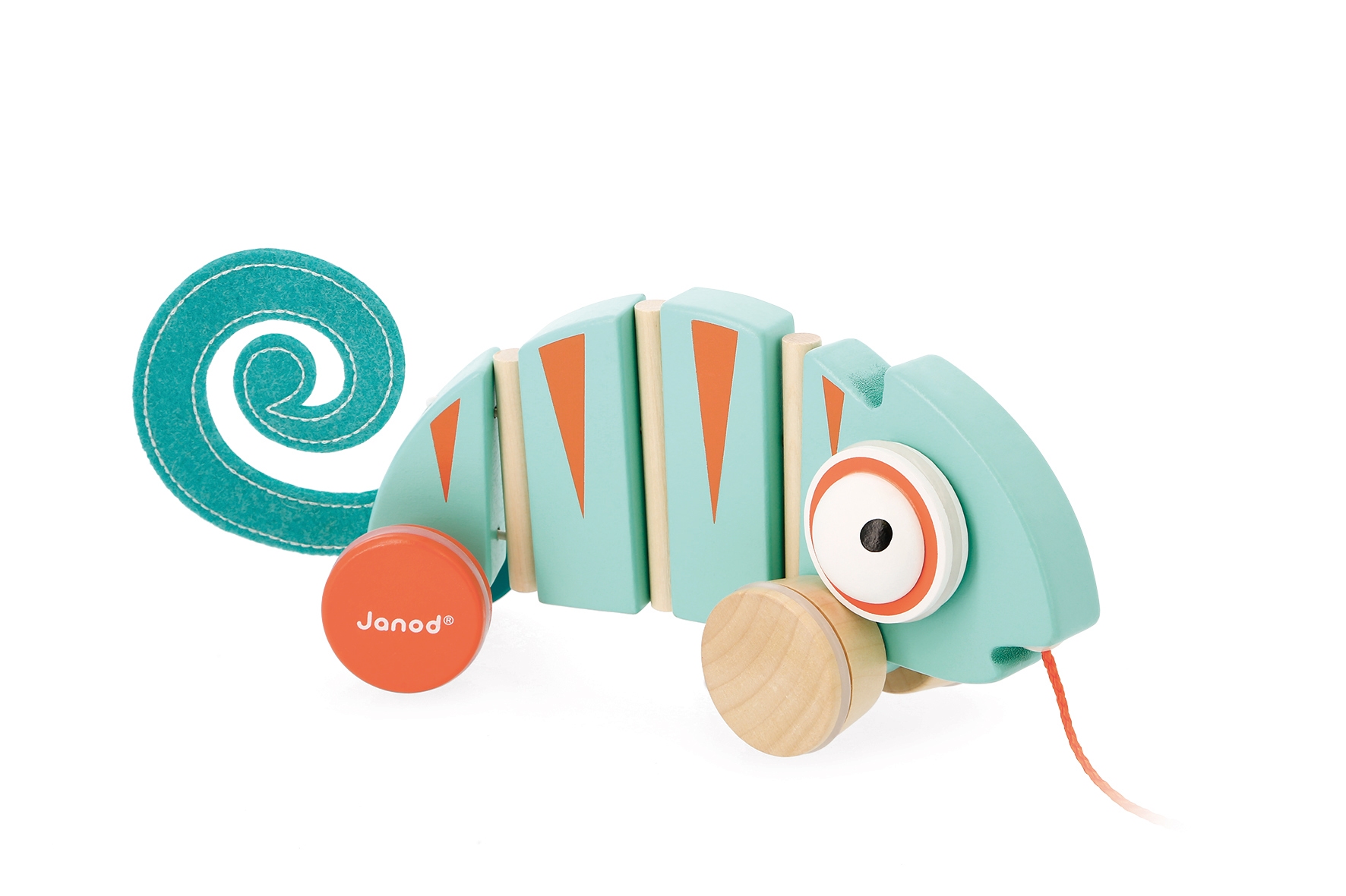 Jouet Ã  tirer en bois CamÃ©lÃ©on Tropik Janod 