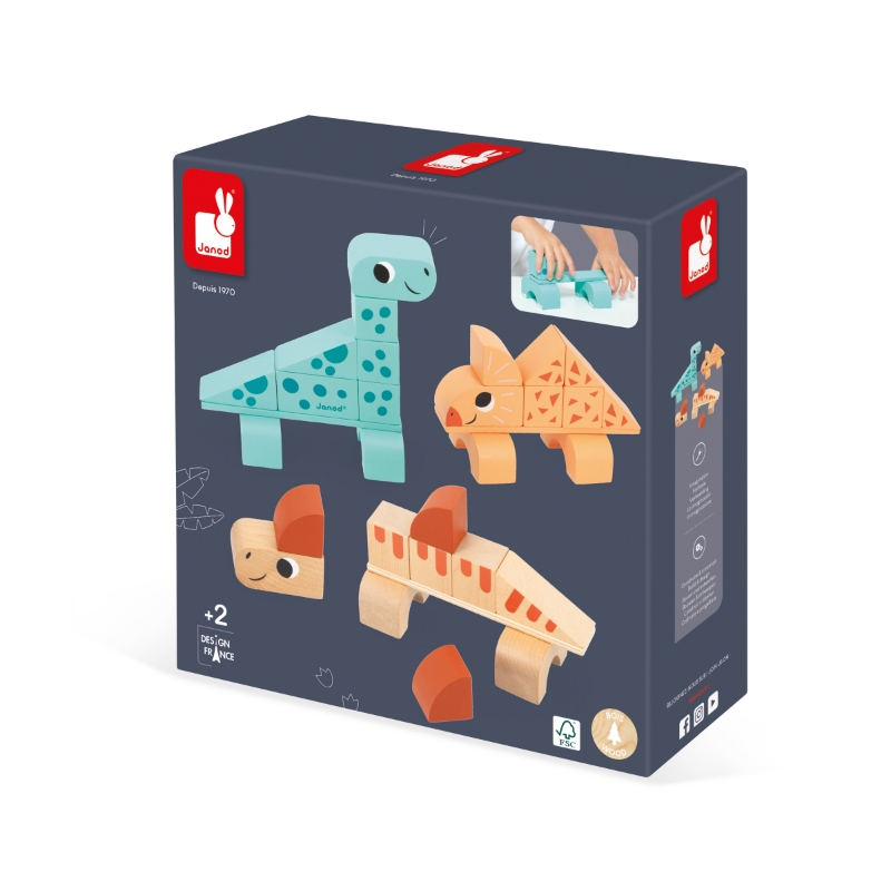 Jeu de construction dino cubikosaurus Janod