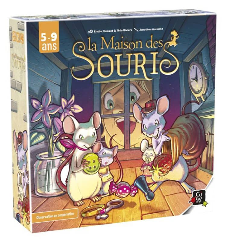 Jeu de memoire cooperatif Maison des Souris Gigamic