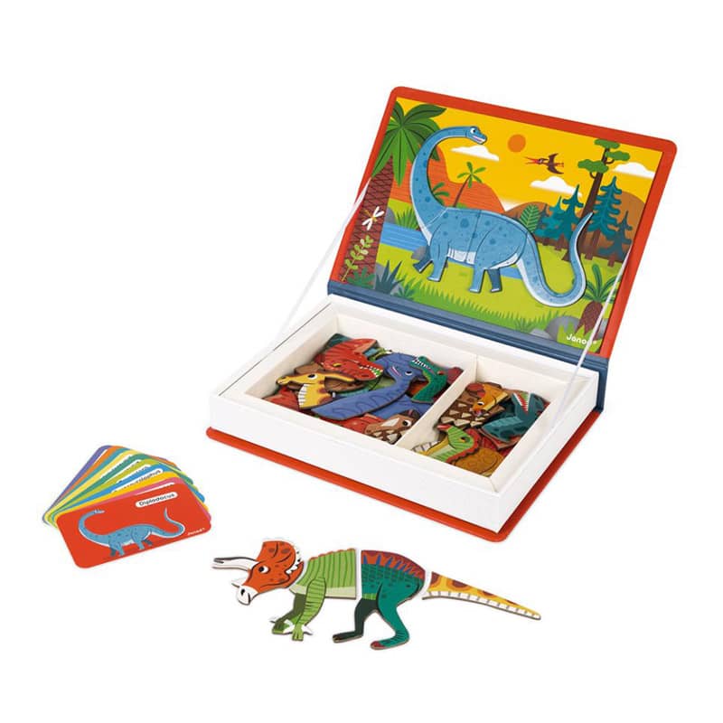 Jeu magnetique Magneti'book Dinosaures Janod