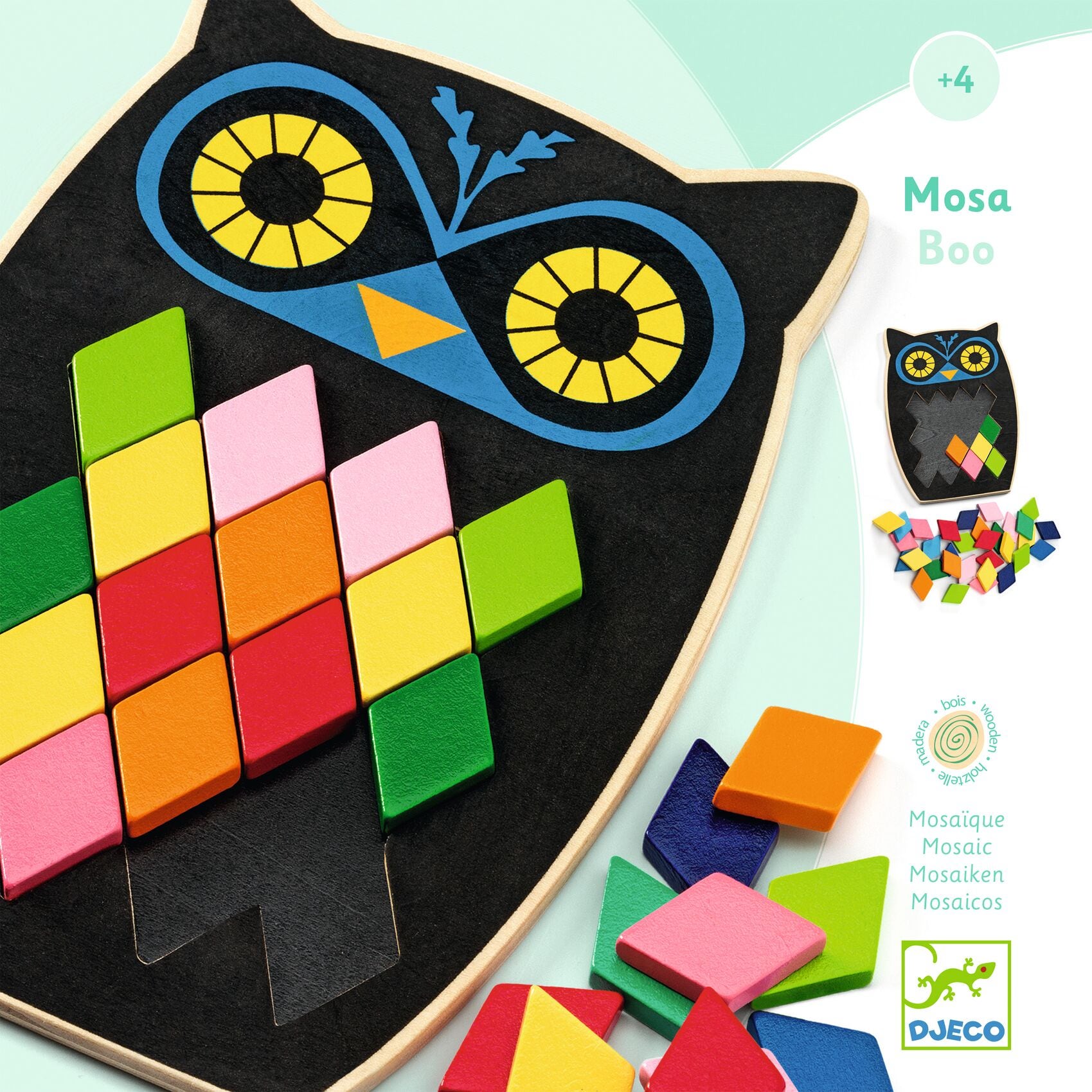 Jeu mosaique en bois Moza boo Djeco