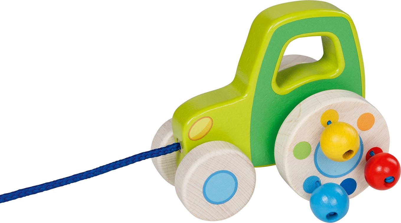Jouet a tirer en bois Tracteur Goki