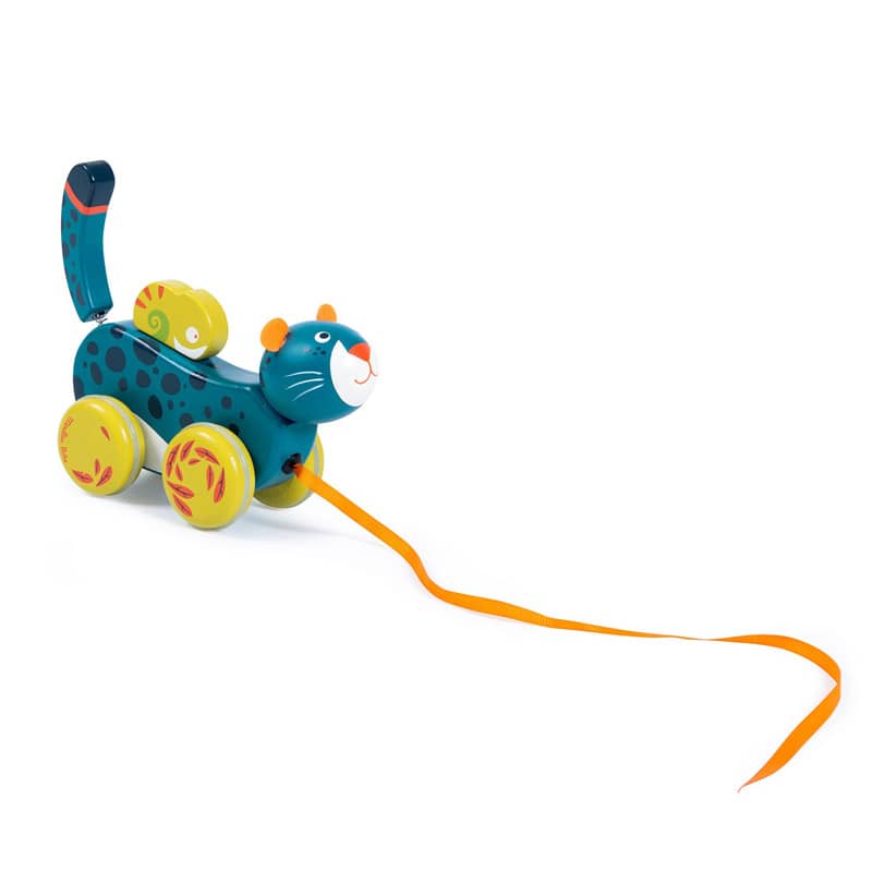 Jouet a tirer Panthere Dans la jungle Moulin Roty