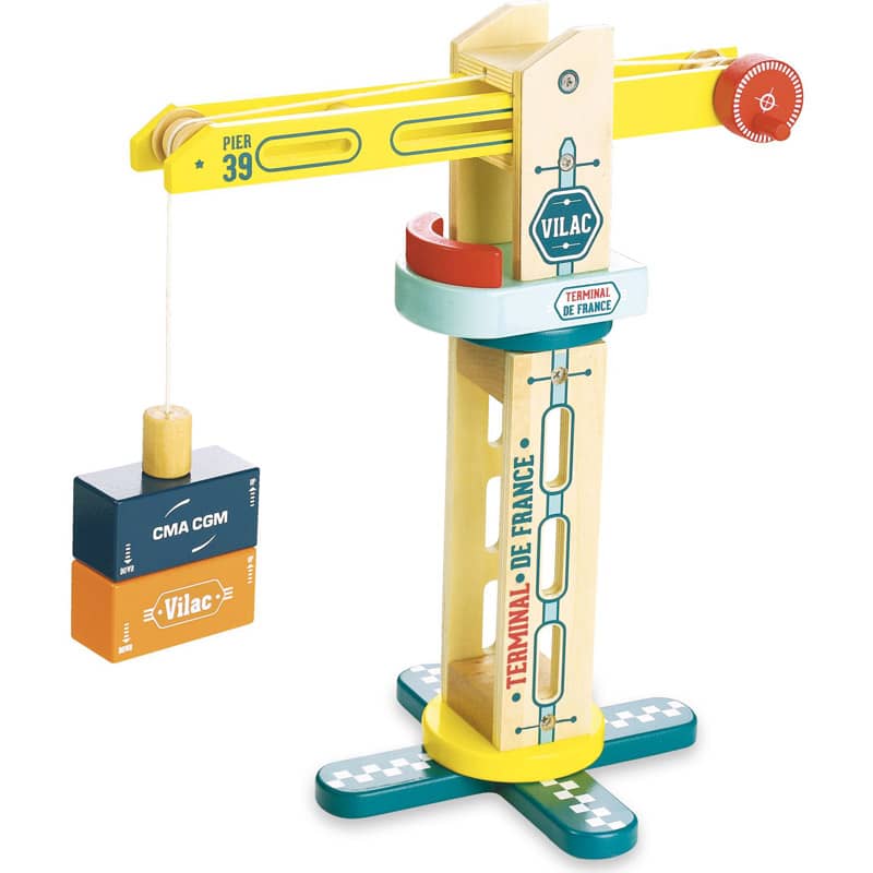 Jouet en bois Grue de docker en bois Vilacity Vilac
