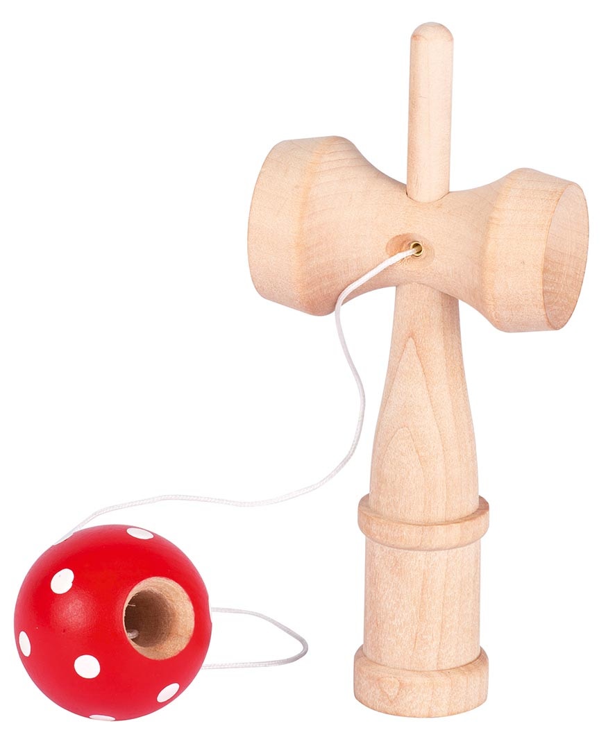 Jouet en bois Kendama rouge Goki