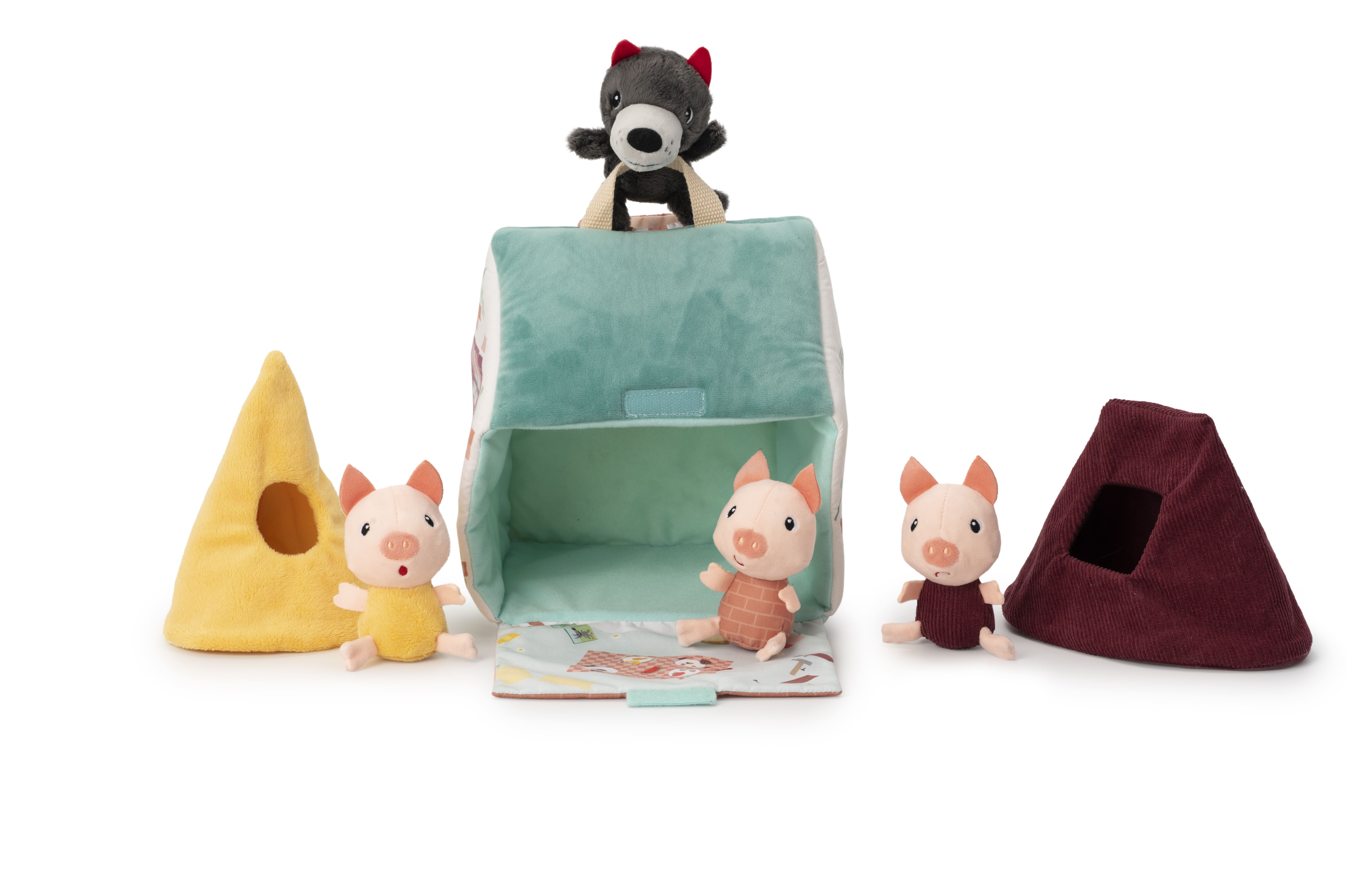 Jouet en tissu Les 3 petits cochons Lilliputiens