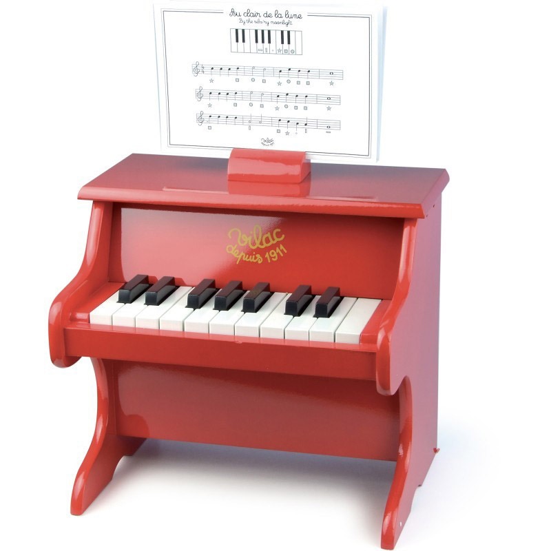 Jouet musical Vilac Piano rouge 18 touches 