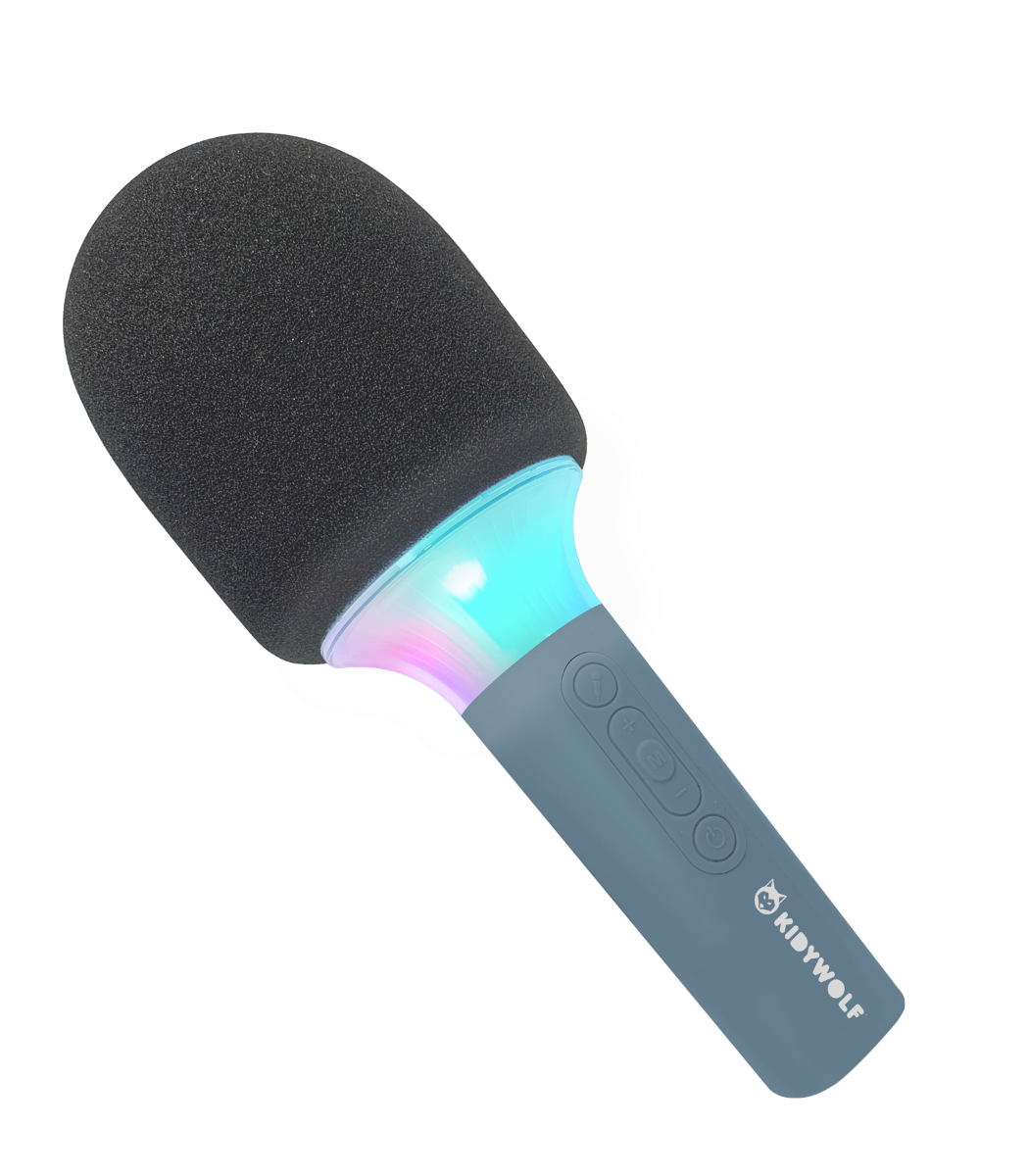 Micro de karaoké bleu Kidywolf