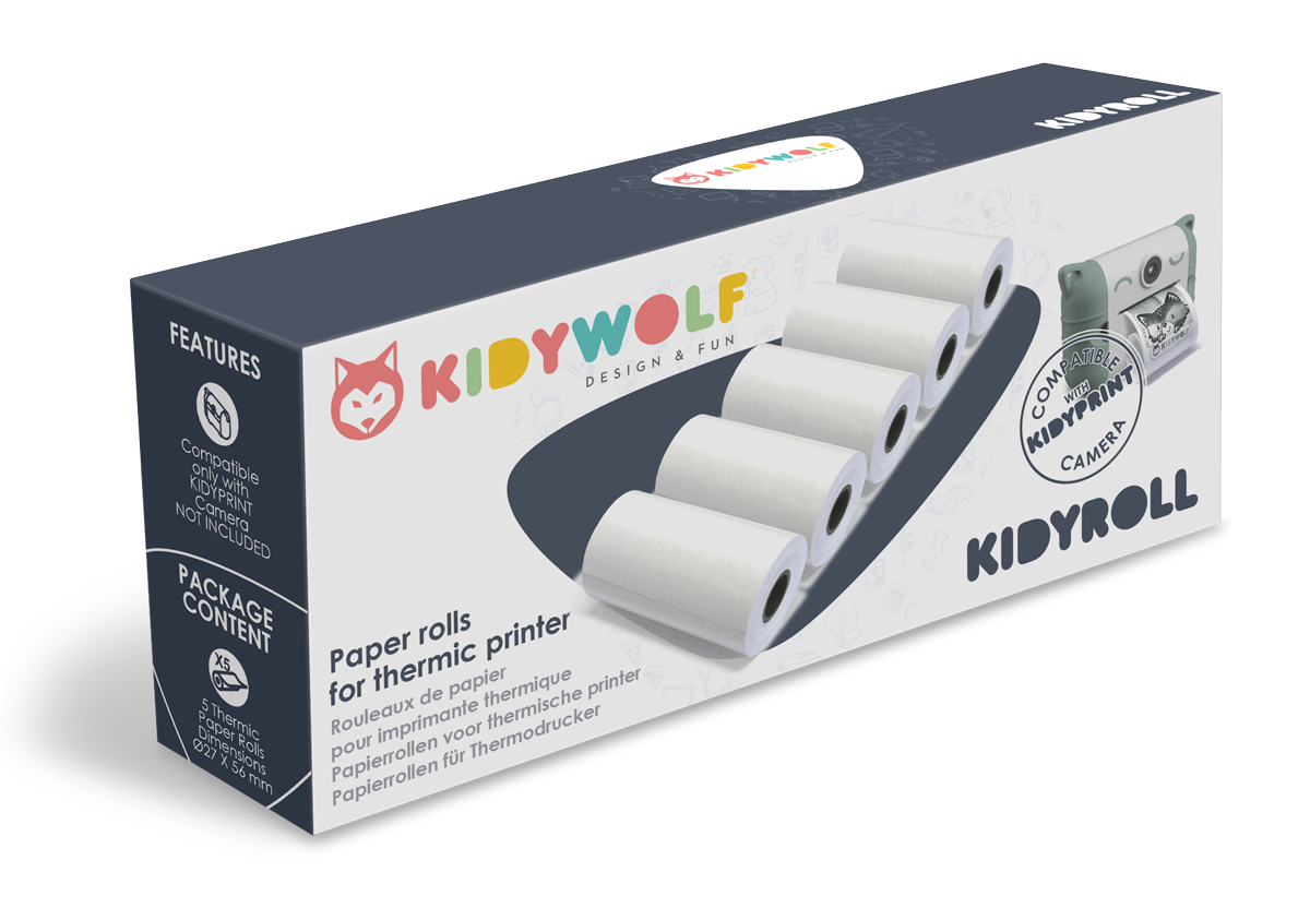 Recharge rouleau de papier Kidyroll Kidywolf