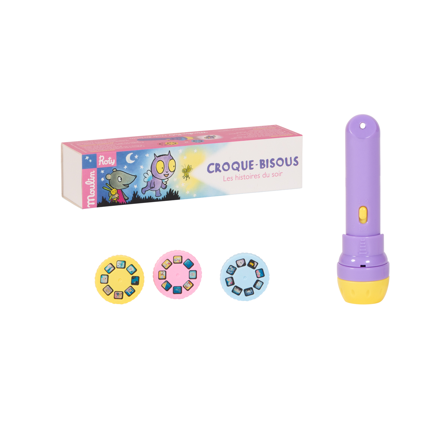 Lampe a histoires CroqueBisous Moulin Roty