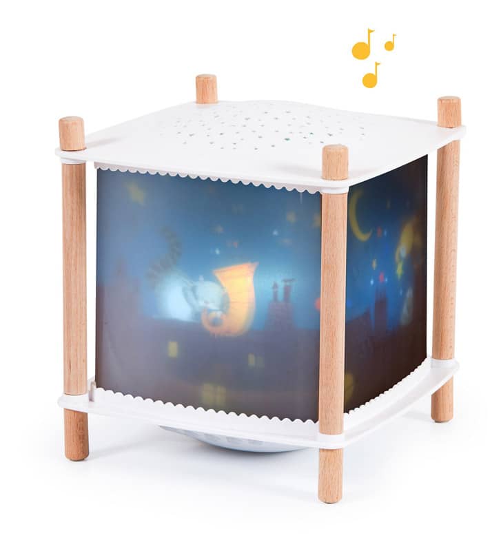 Lanterne magique connectee Les Moustaches Moulin Roty