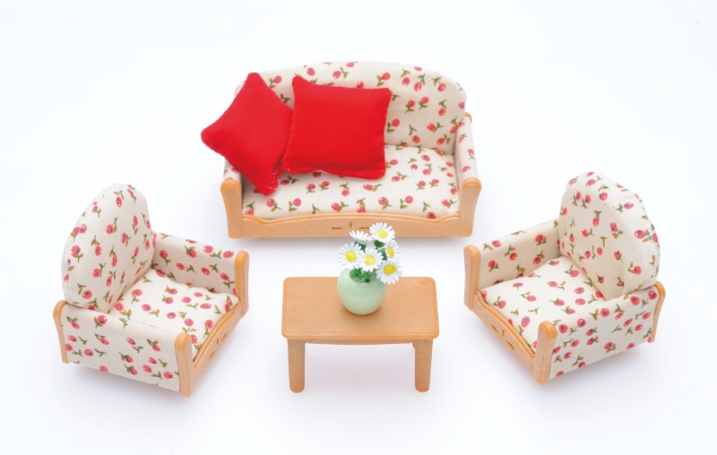 Sylvanian Family 2922 : Canapé / 2 fauteuils / table basse Epoch d'enfance - vue 6