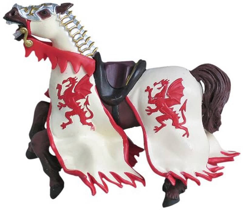 Le cheval roi au dragon rouge Papo