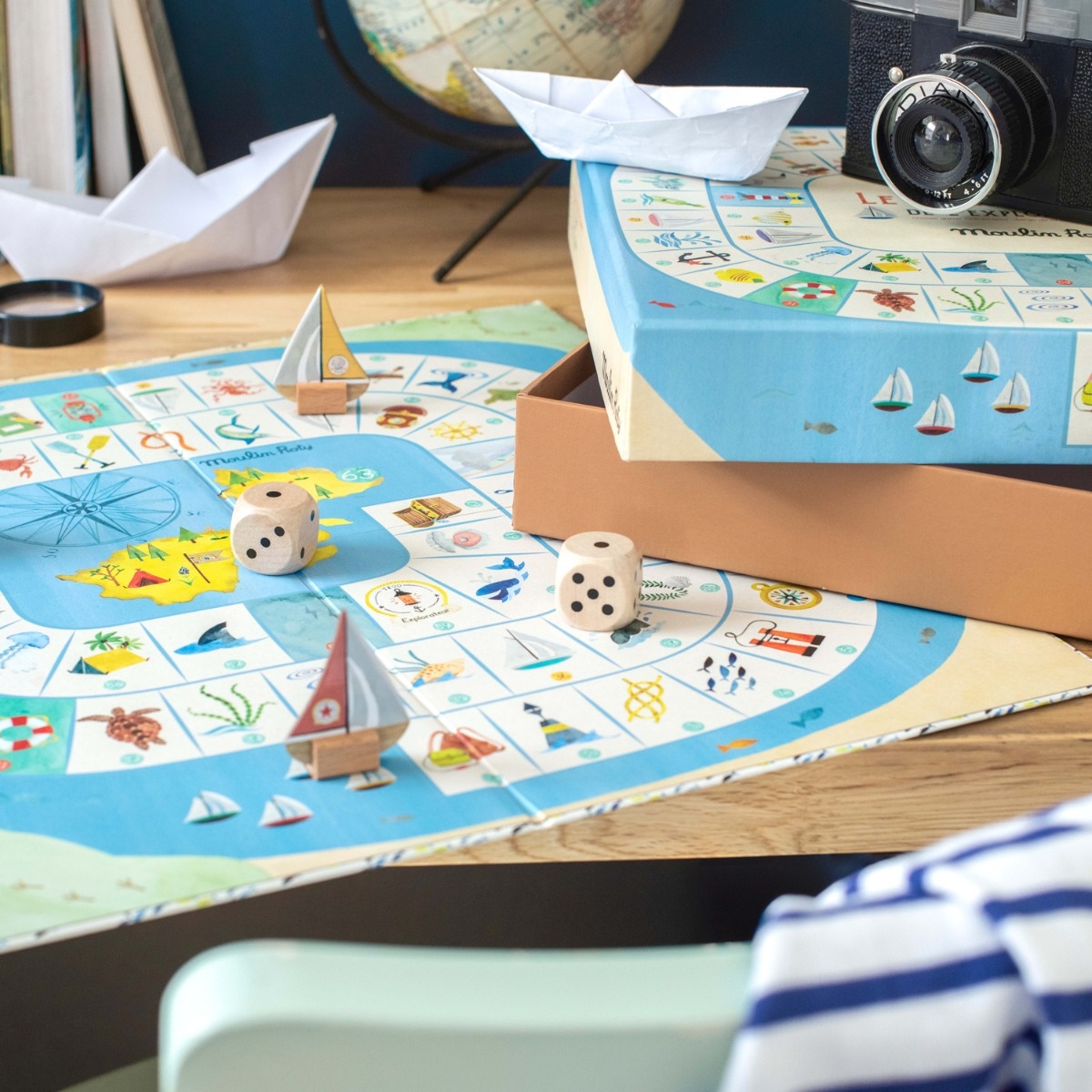 Jeu de l'oie de l'explorateur Le Jardin du Moulin Moulin Roty