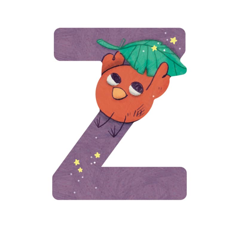 Lettre bois Z violet Mon premier alphabet Moulin Roty