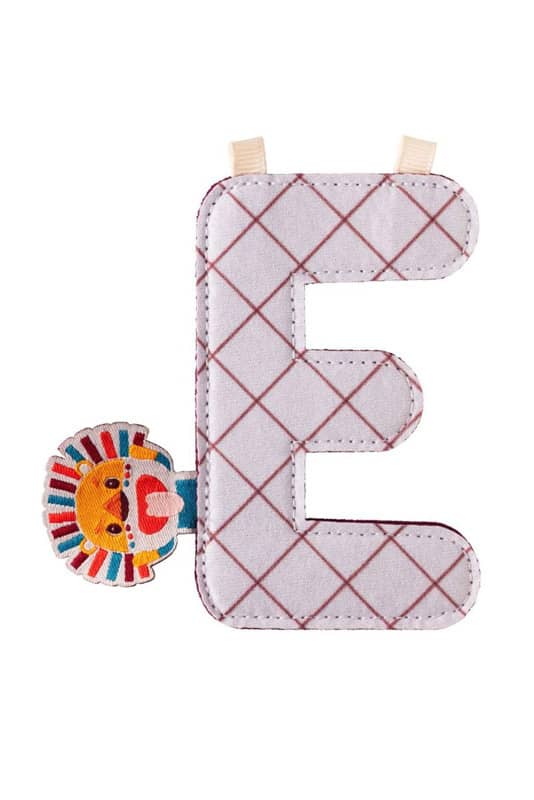 Lettre E Jack en tissu Lilliputiens