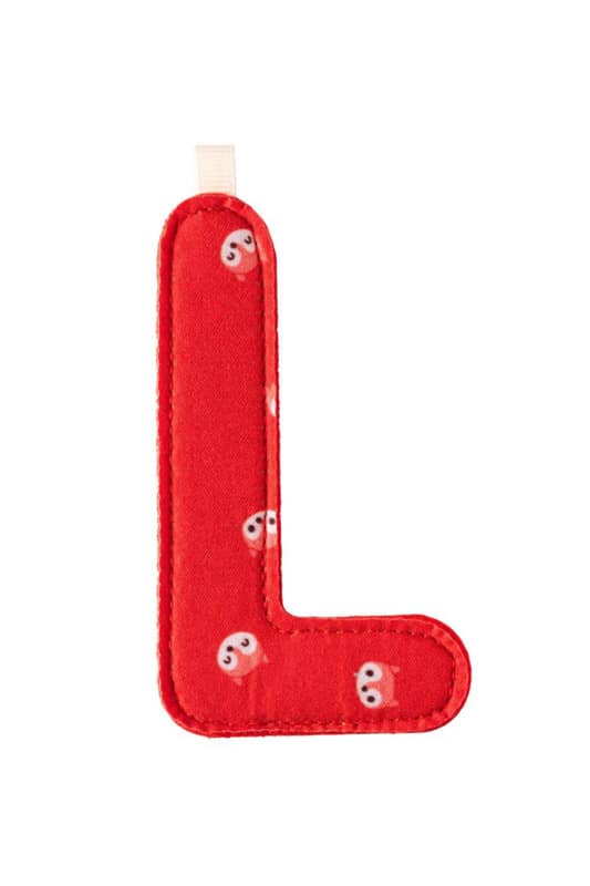 Lettre L Alice en tissu Lilliputiens