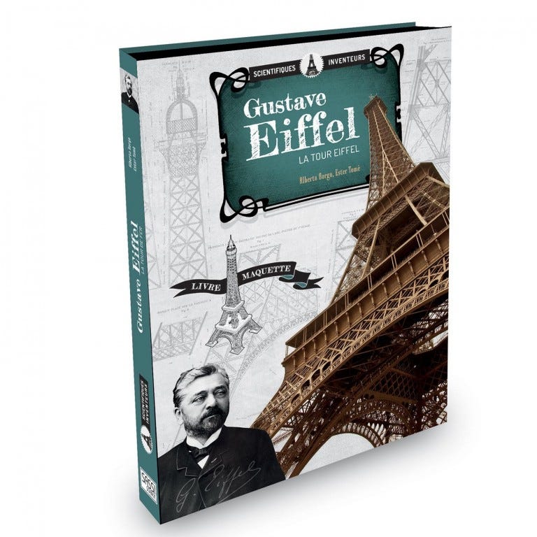 Livre et maquette La tour Eiffel Sassi