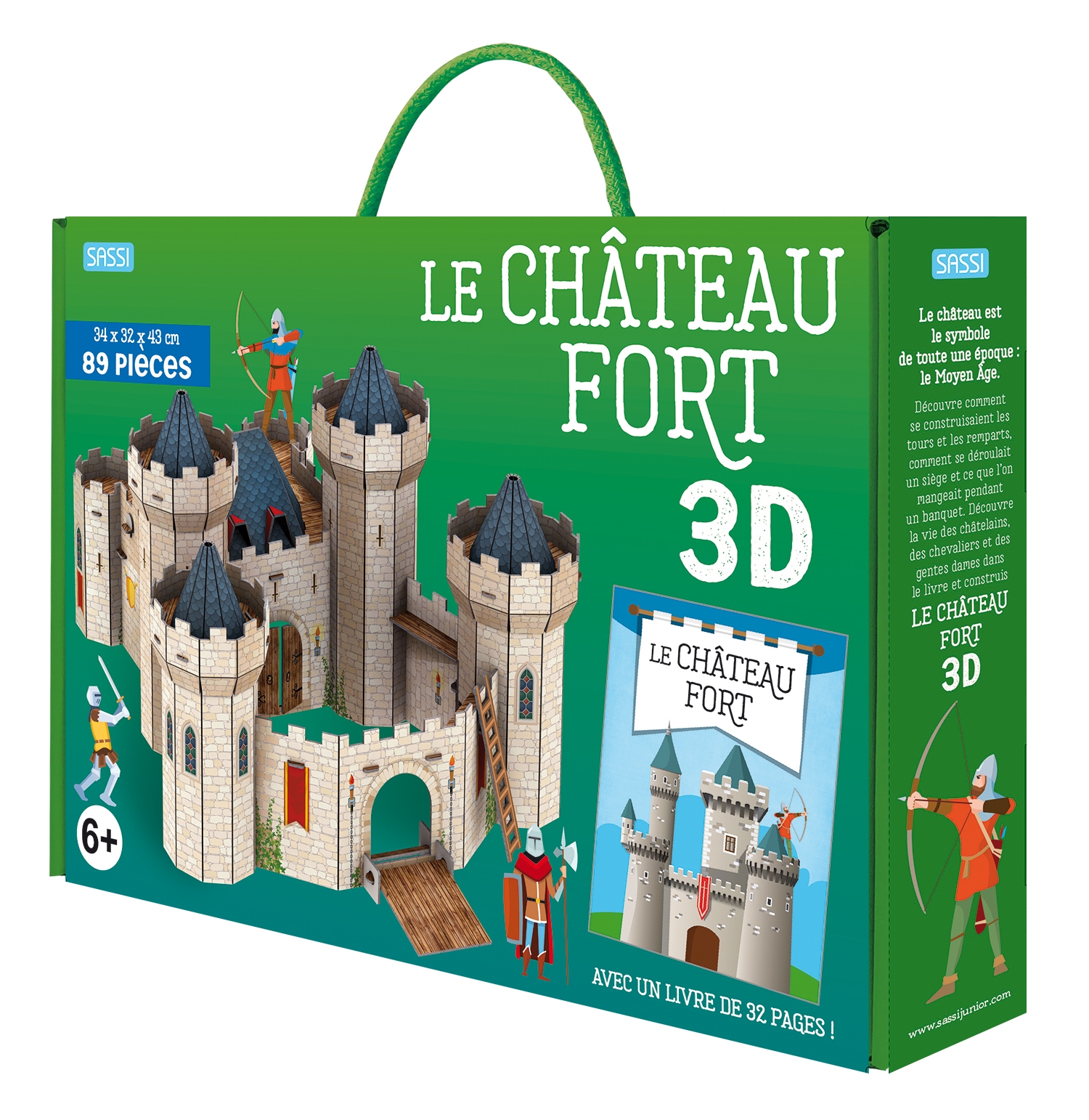 Livre et maquette Le chateau fort 3D Sassi