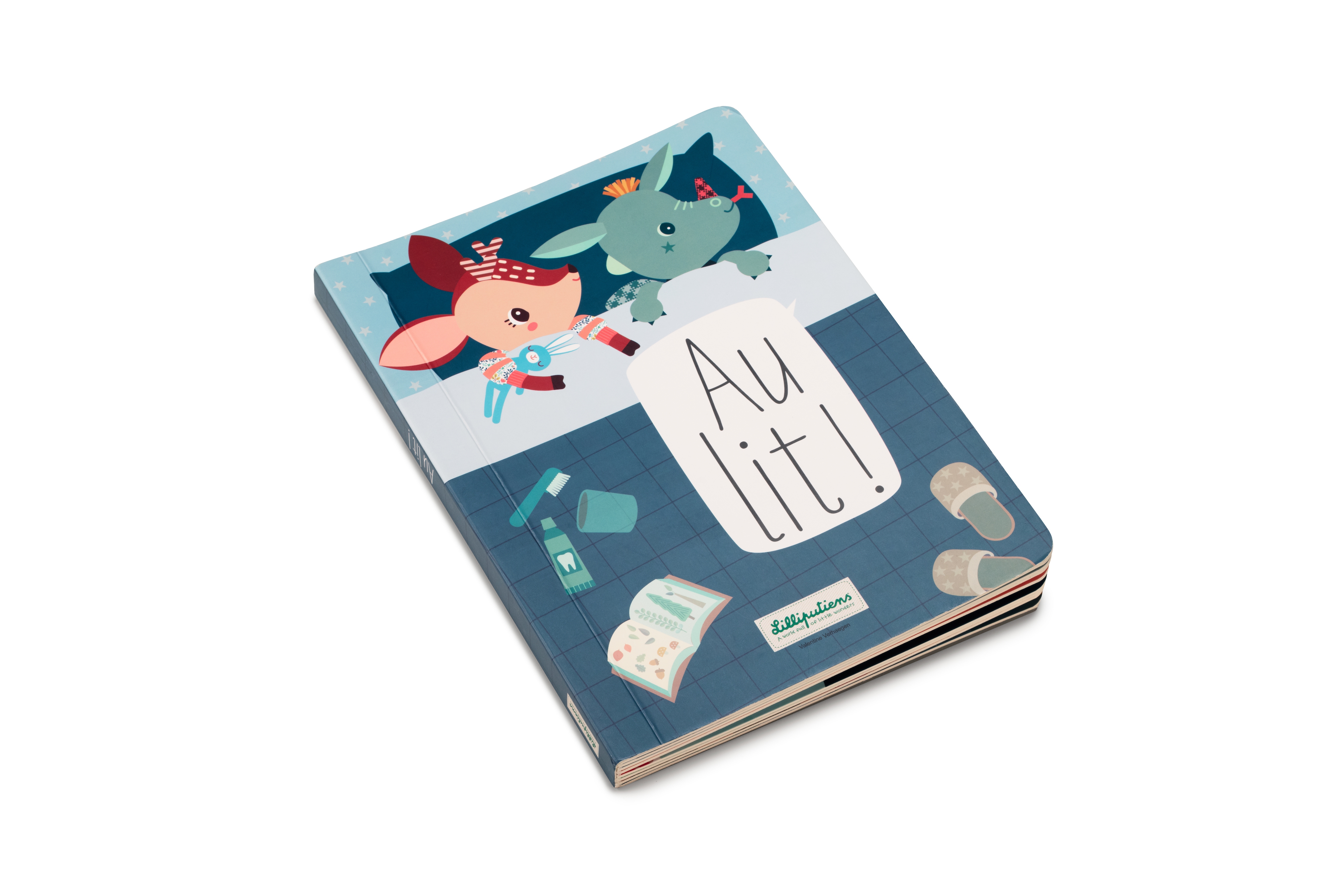 Livre tactile Au lit  Lilliputiens