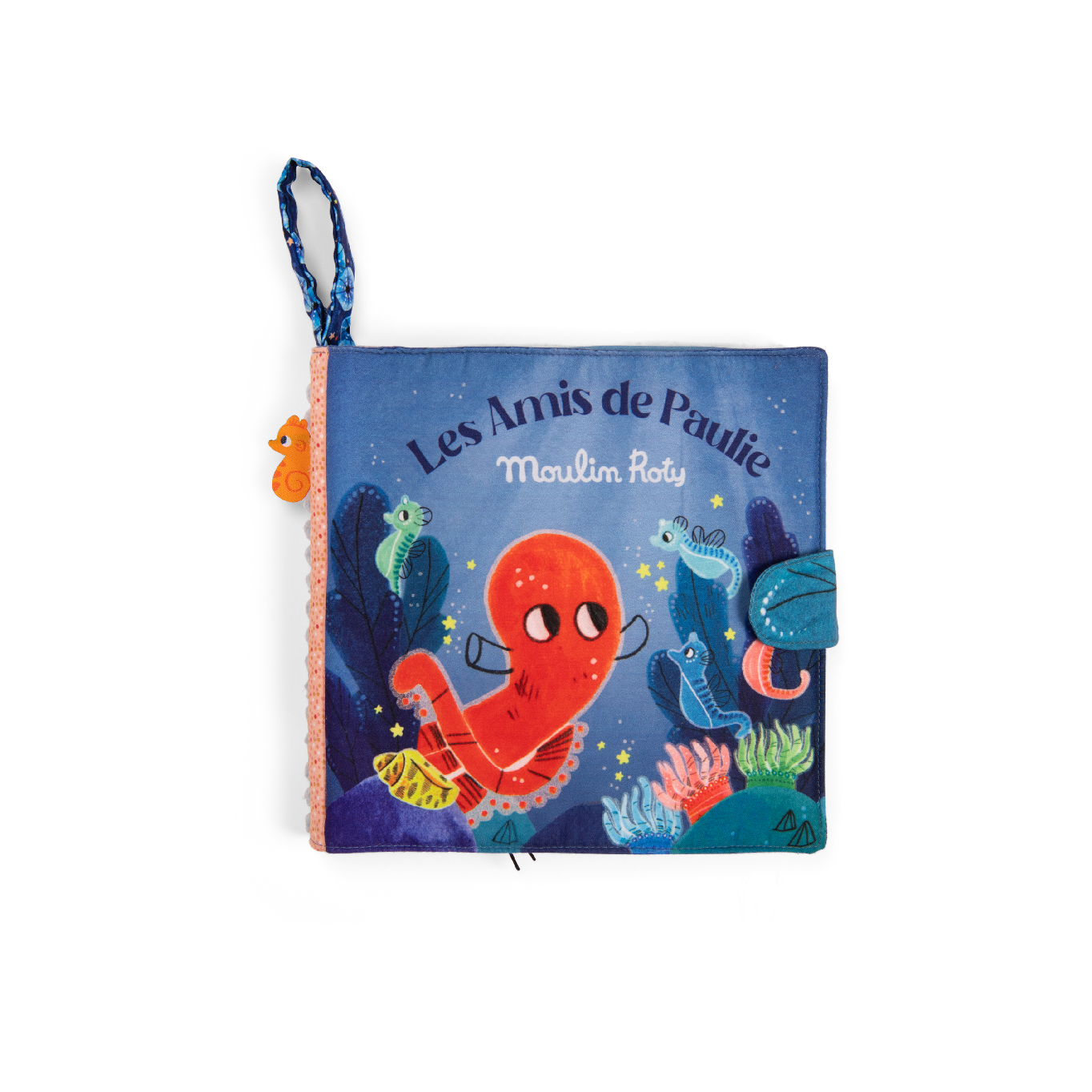 Livre tissu d'activites Les aventures de Paulie Moulin Roty