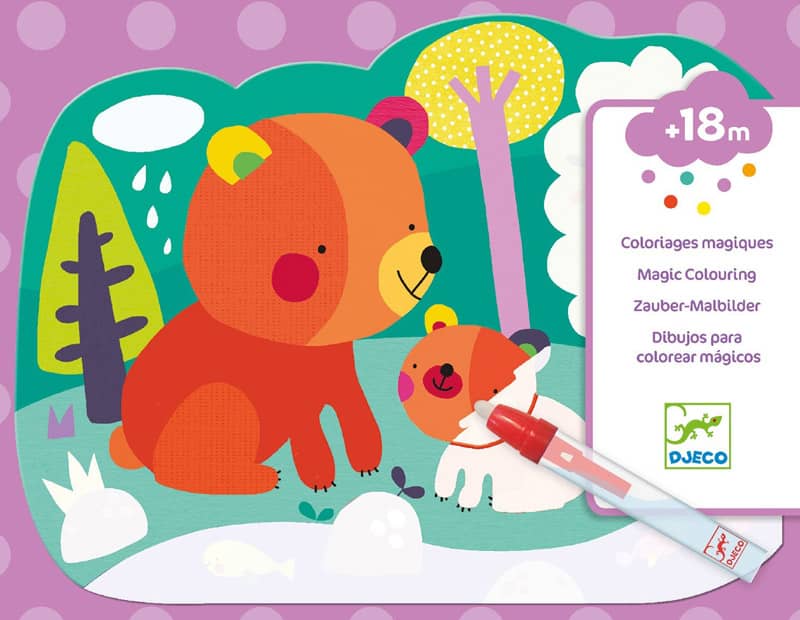 Loisirs creatifs Coloriage a l'eau Cache dans les bois Djeco