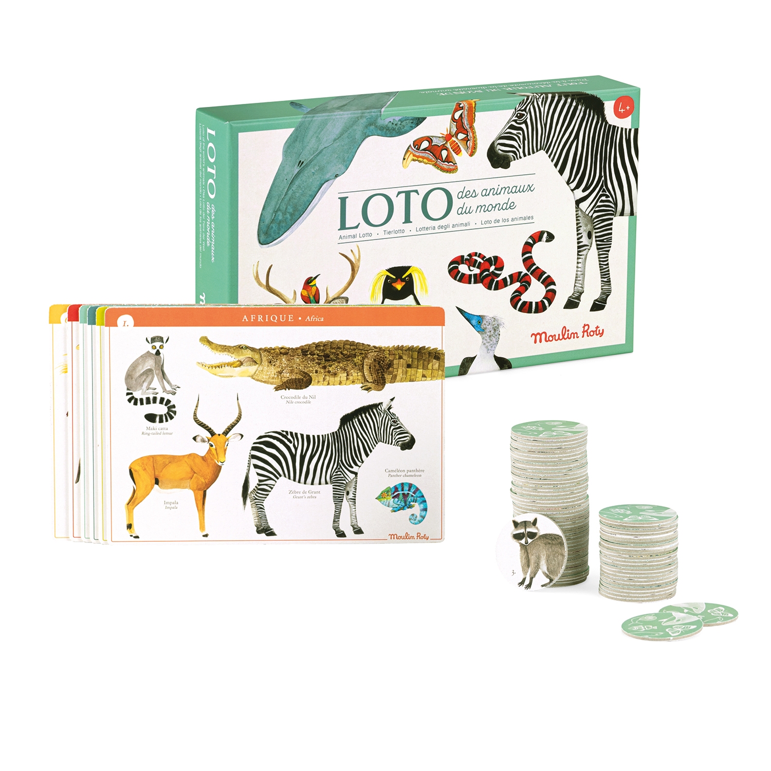 Loto des animaux Tout autour du monde Moulin Roty