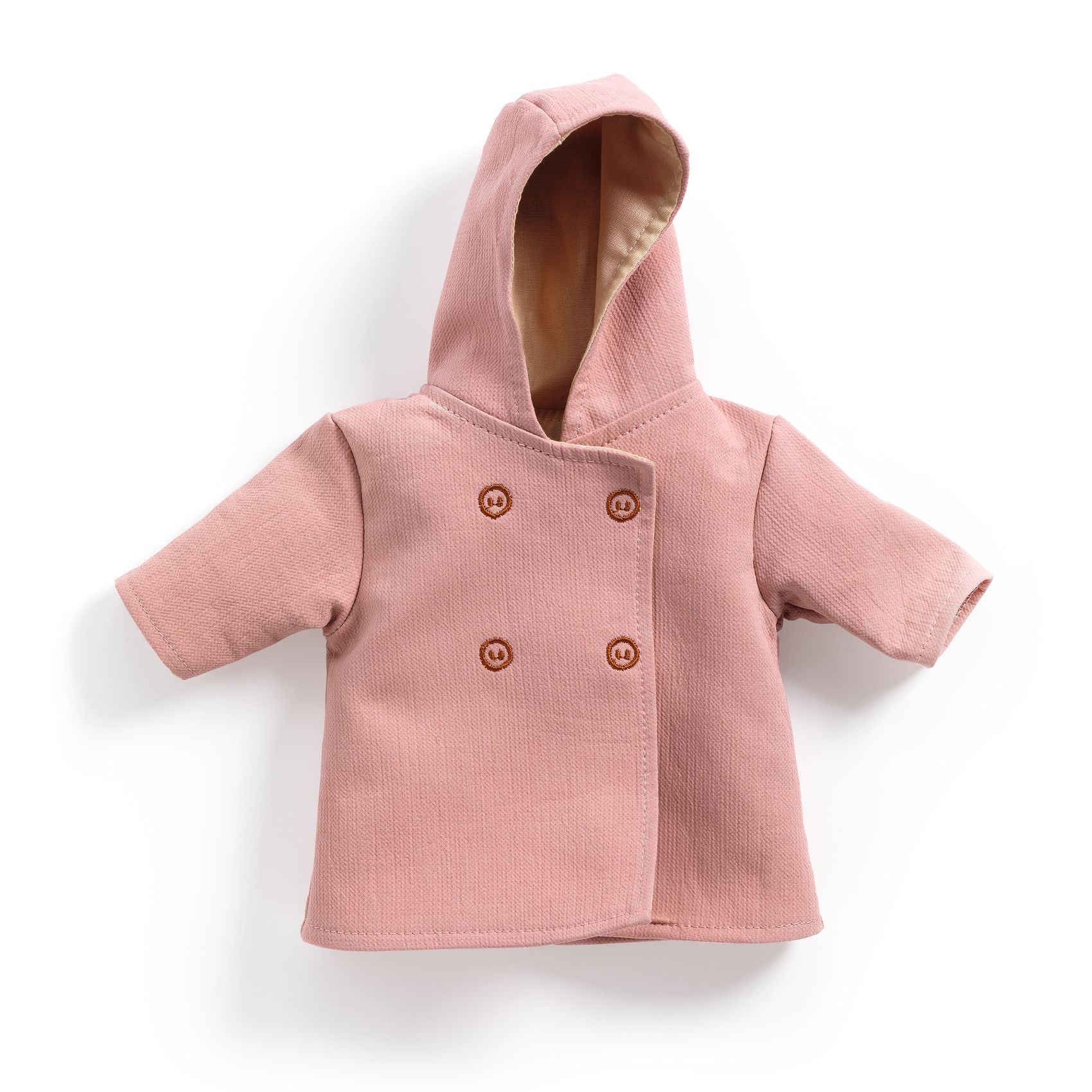 Manteau a capuche pour poupon Pomea djeco
