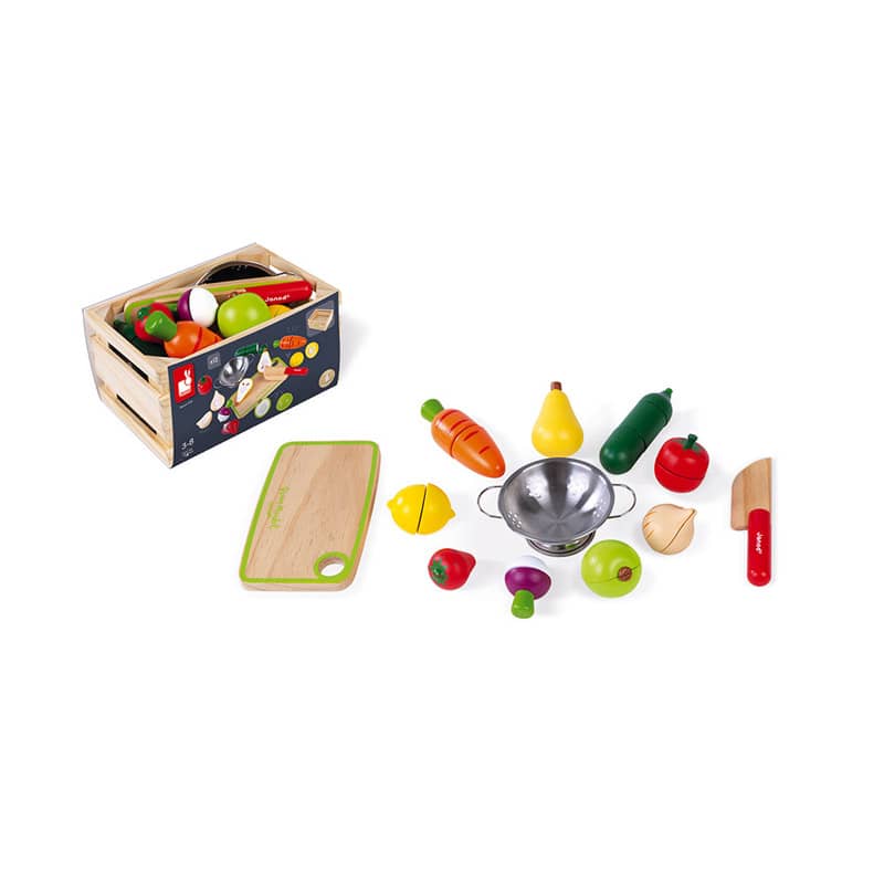 Maxi Set Fruits et Legumes a decouper Green Market Janod