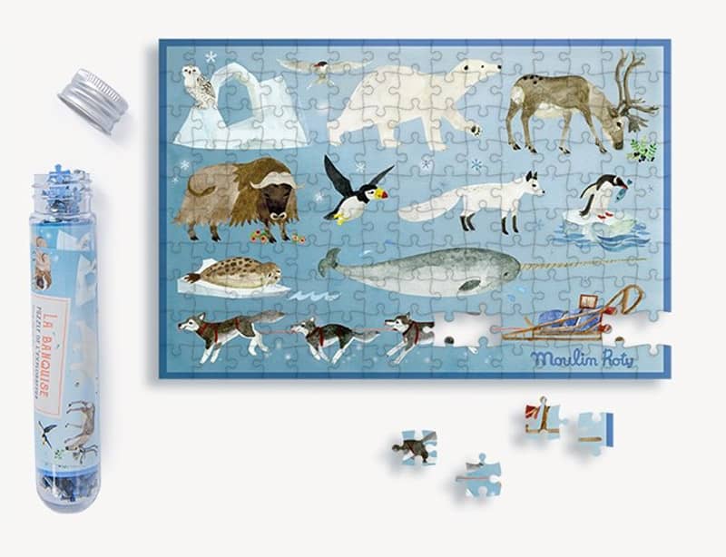 Mini puzzle La banquise 150 pieces Le Jardin du Moulin Moulin Roty