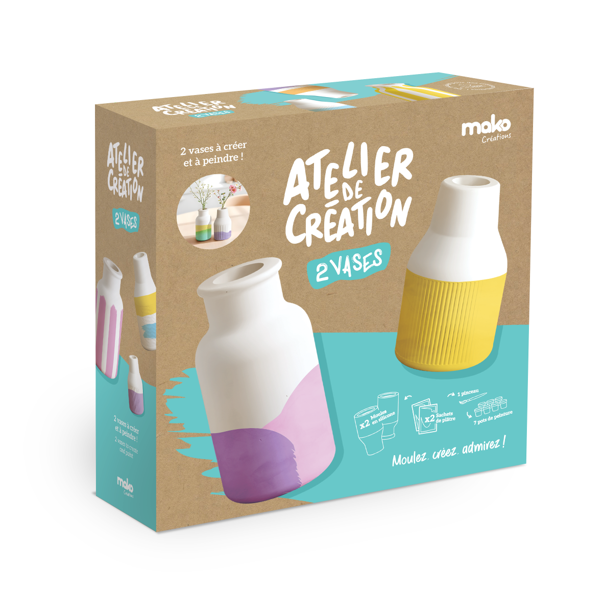 Atelier de création 2 vases Mako Moulages 