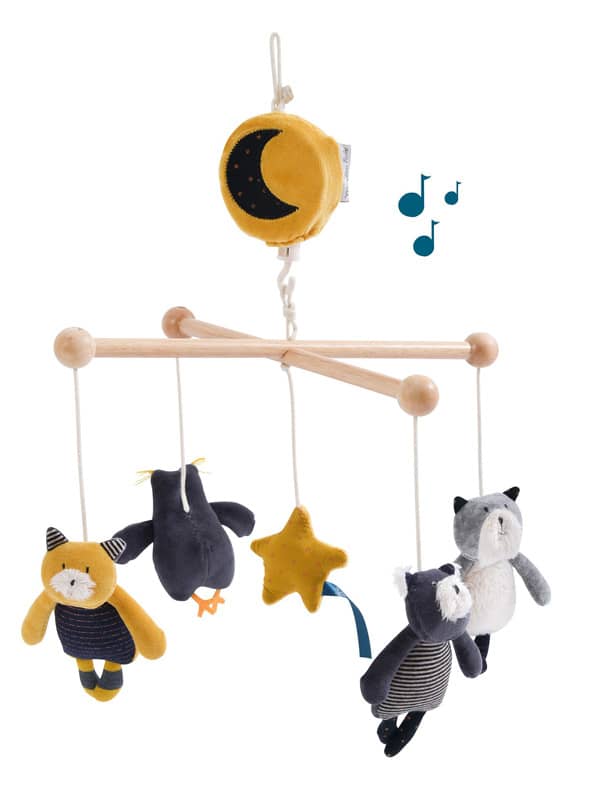 Mobile musical croisillon Les Moustaches Moulin Roty