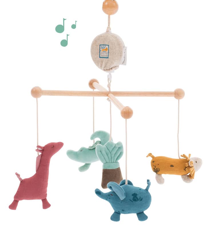 Mobile musical croisillon Sous mon baobab Moulin Roty