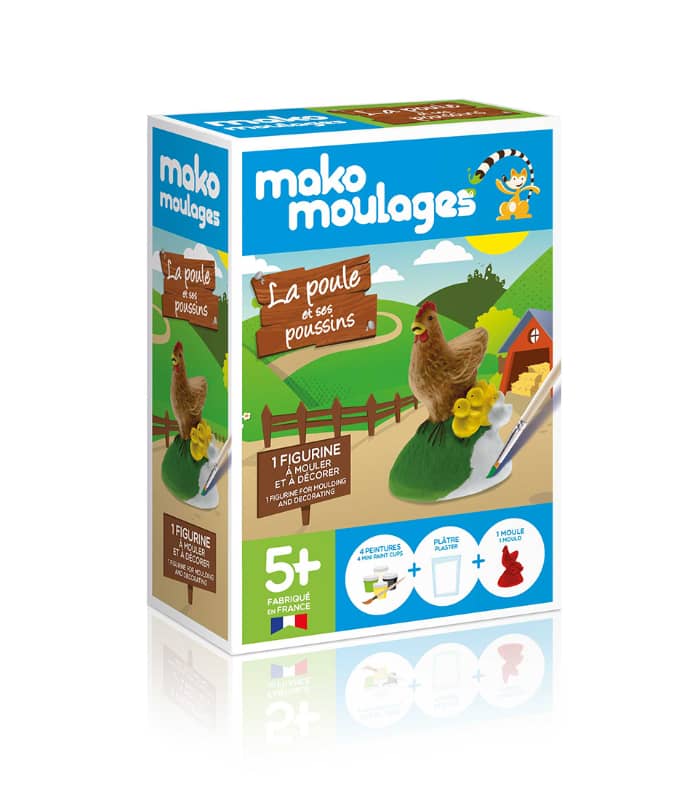 Moulage Poule et poussins Mako Moulages