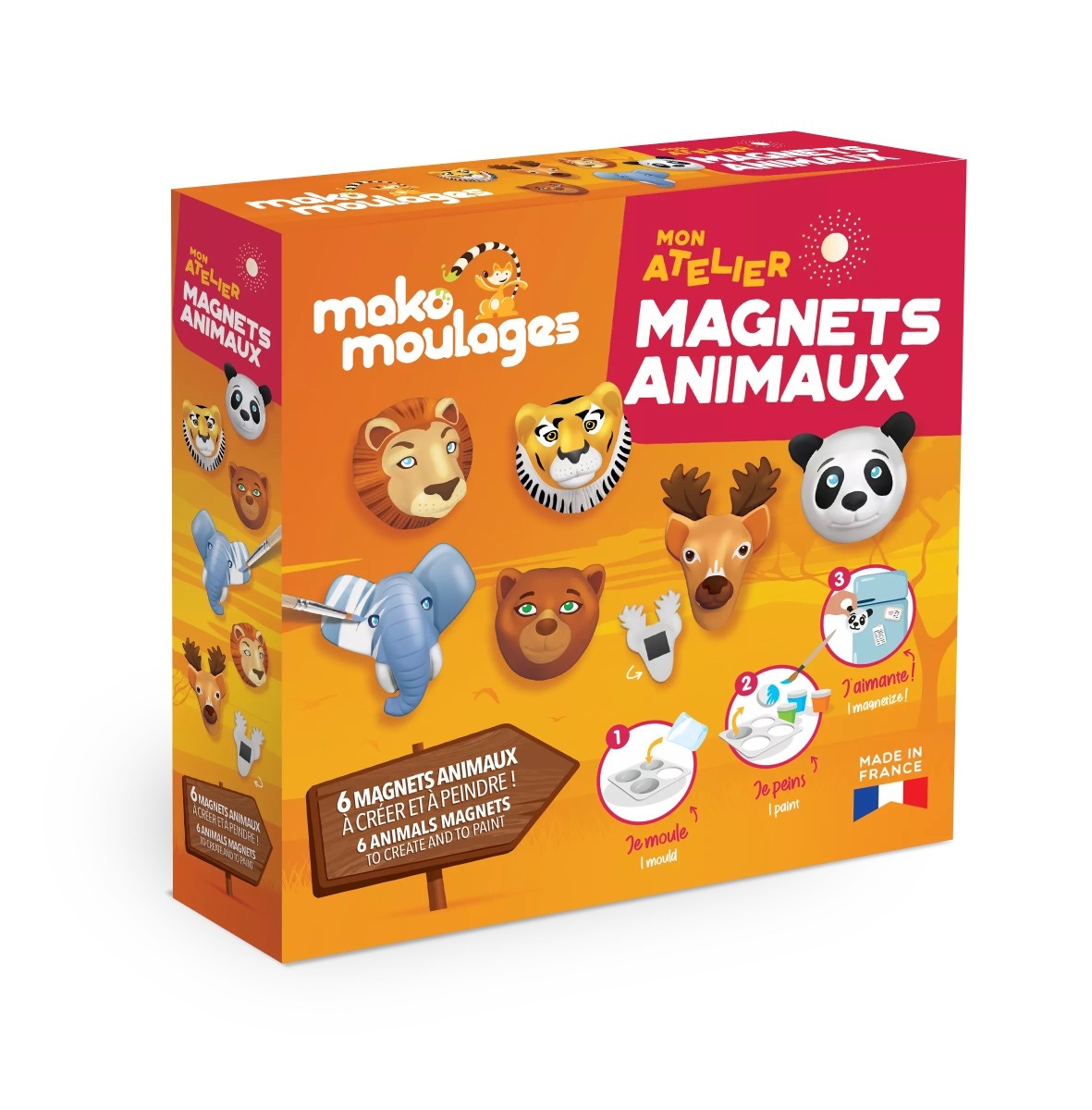 Moulages Atelier magnet Animaux Mako Moulages