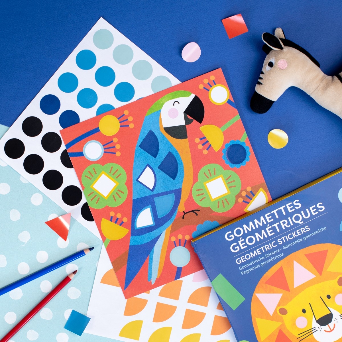 Gommettes geometriques Les Toupitis Moulin Roty