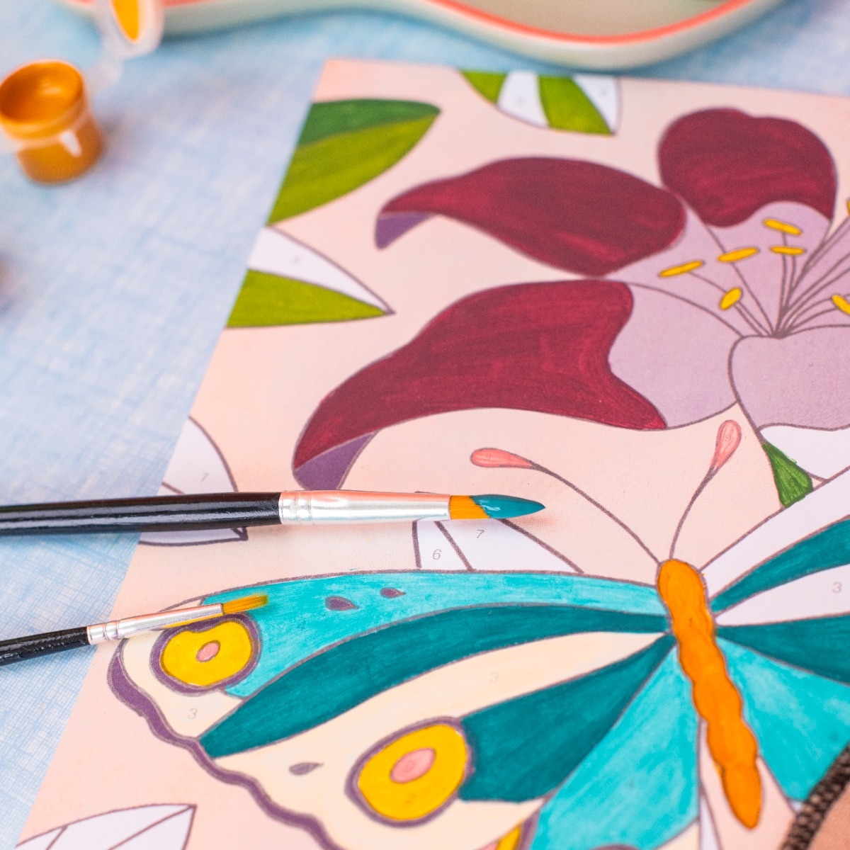 Peintures au numero Les Rosalies Moulin Roty